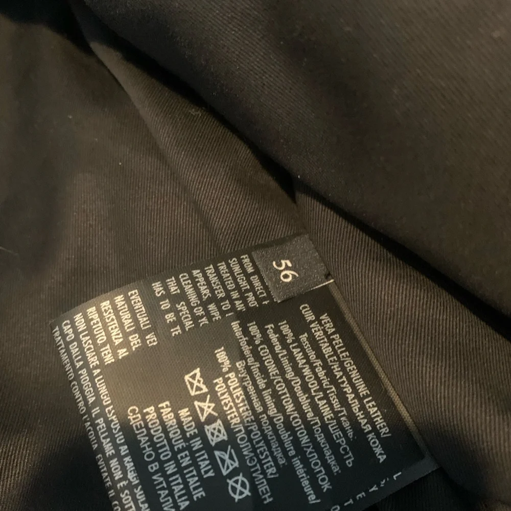 Beautiful Men’s Gucci Leather And Wool Biker Jacket. - Picture 6 of 9